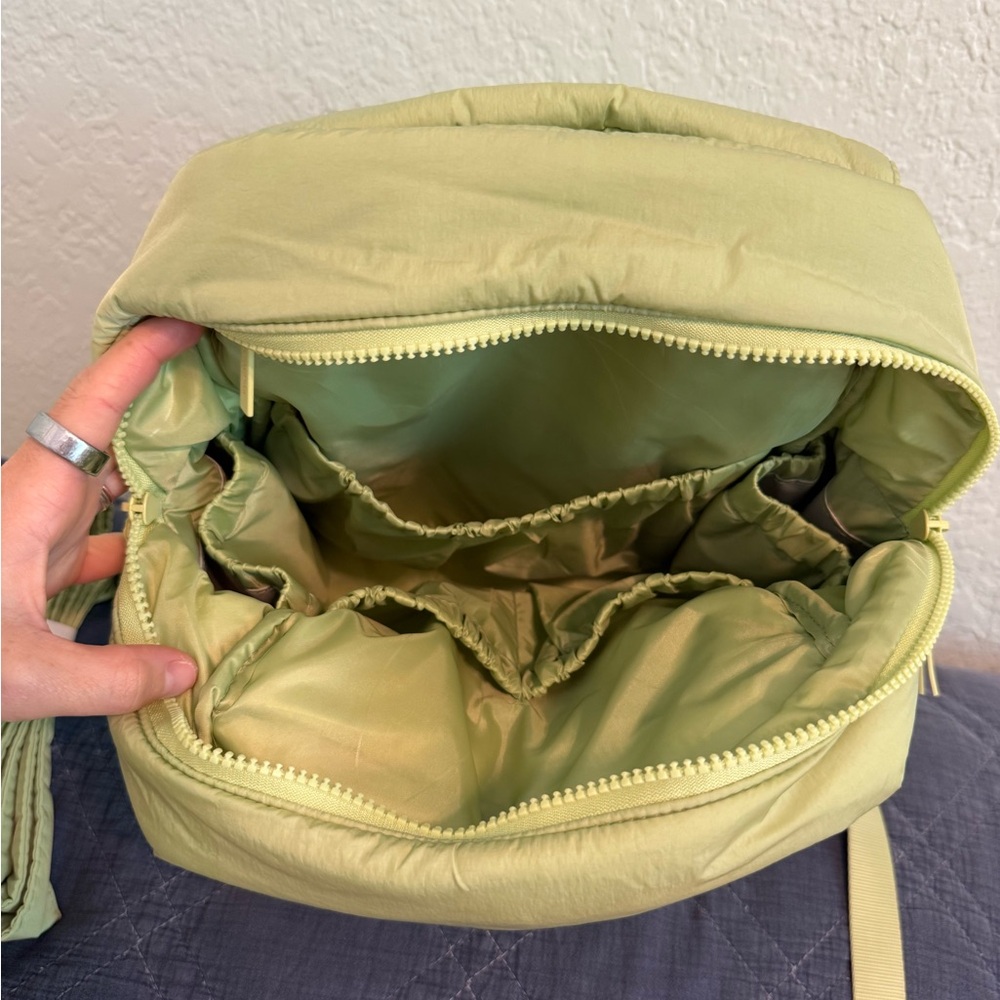 Calpak Convertible Diaper Backpack in Lime - Picture 2 of 8